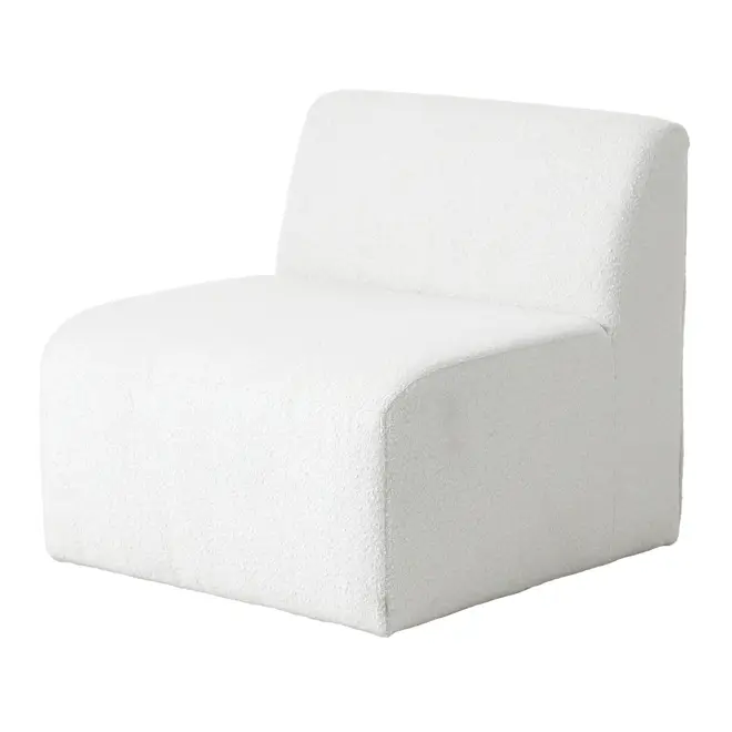 SOFÁ 3 LUGARES ESTENDIDO ESQUERDO ÔNDULO - BOUCLÉ BRANCO - Foto 6