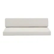 CONJUNTO DE ALMOFADAS PARA SOFÁ 2 LUGARES PIPA - TRAMADO OUTDOOR NATURAL - Foto 1