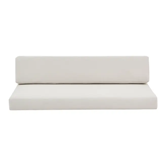 CONJUNTO DE ALMOFADAS PARA SOFÁ 2 LUGARES PIPA - TRAMADO OUTDOOR NATURAL - Foto 1