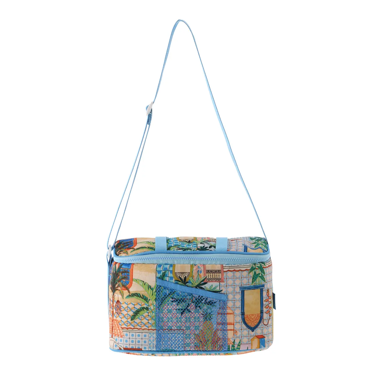 BOLSA TÉRMICA SAUDADE TROPICAL - AZUL/MULTICOR - Foto 1