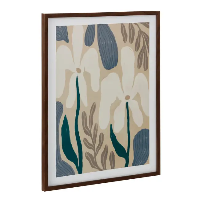 QUADRO II 50 CM X 40 CM FLORA - CASTANHO/ENGLISH GREEN - Foto 2