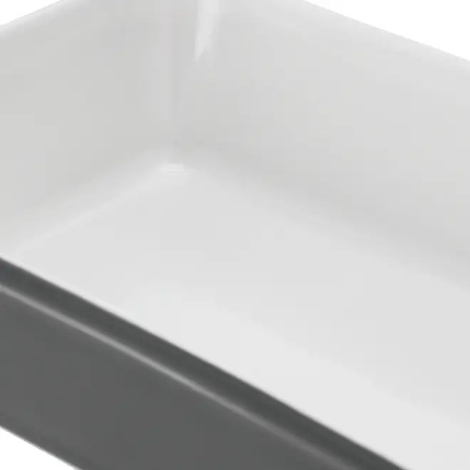 TRAVESSA REFRATÁRIA 25 CM X 17 CM THEVY - KONKRET/BRANCO - Foto 5