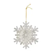 KIT PINGENTE SNOW COM 2 PEÇAS NATAL ASTRAL - BRANCO - Foto 2
