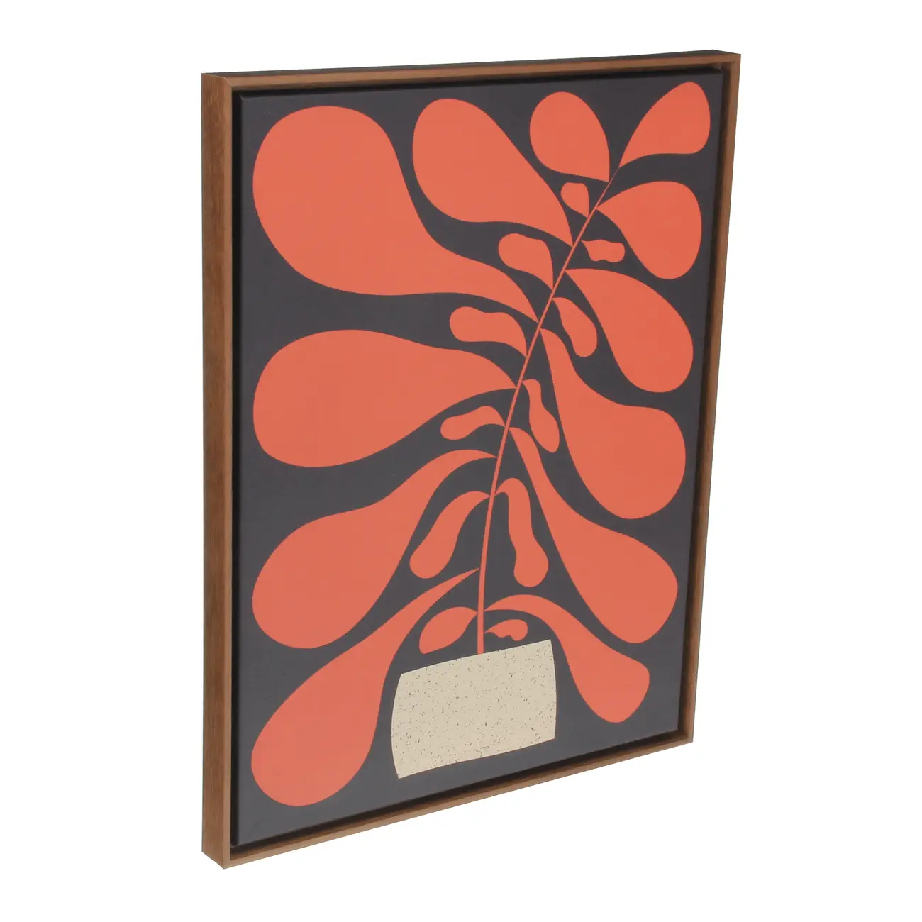 QUADRO 40 CM X 51 CM HYPE BLOOM II - NOZES/TERRACOTA - Foto 2