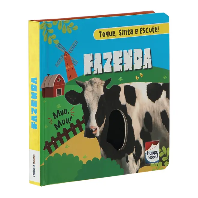 TOQUE, SINTA E ESCUTE! FAZENDA LIVRO INFANTIL - MULTICOR - Foto 2