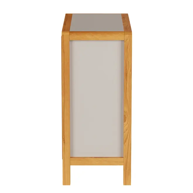 CÔMODA 4 GAVETAS 90 CM X 45 CM KANT - CAMELO/AMÊNDOA - Foto 22