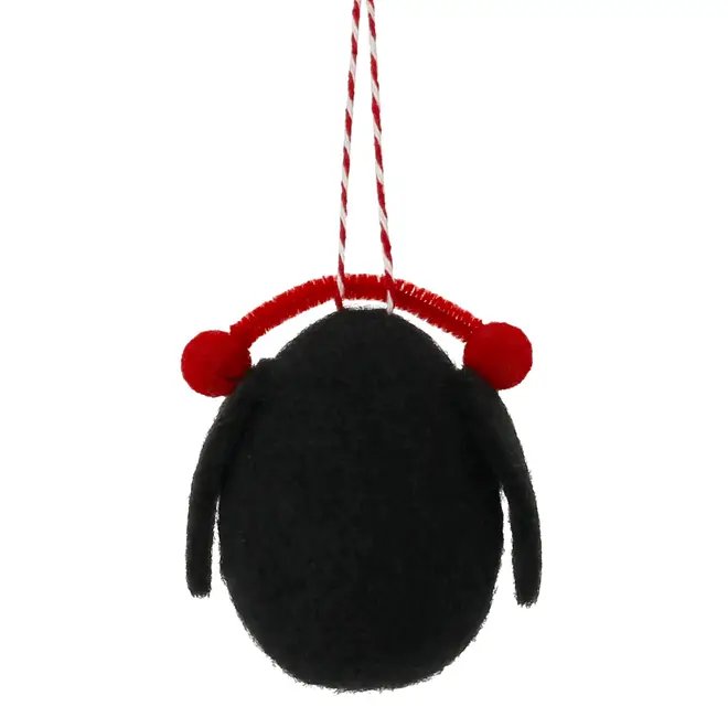 PINGENTE PINGUIM COLORFUN XMAS - PRETO/BRANCO - Foto 4