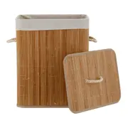 CESTO PARA ROUPAS 50 CM X 40 CM X 30 CM BUKA - BAMBU/NATURAL - Foto 3