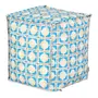 PUFF 45 CM X 45 CM SAUDADE TROPICAL AZULEJOS - AZUL HISTÓRICO/MULTICOR - Foto 1
