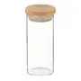 POTE REDONDO 150 ML BAMBOO BORUS - INCOLOR/BAMBU - Foto 1