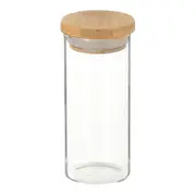 POTE REDONDO 150 ML BAMBOO BORUS - INCOLOR/BAMBU - Foto 1