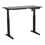 MESA REGULÁVEL ELÉTRICA 1,20 M X 60 CM ERGO - PRETO/PRETO - Foto 5