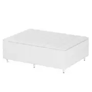 CAMA BOX DE CASAL C/GAVETA MIDDY - BRANCO/BRANCO - Foto 5