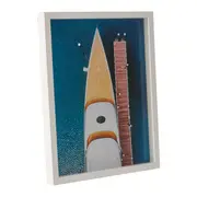 QUADRO 40 CM X 32 CM MARE I - BRANCO/MULTICOR - Foto 2