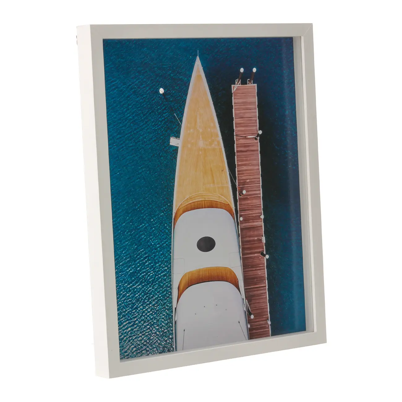 QUADRO 40 CM X 32 CM MARE I - BRANCO/MULTICOR - Foto 2
