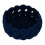 CESTO/CENTRO DE MESA 18 CM ARABESCO - AZUL ESCURO - Foto 3