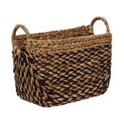 CESTO 25 CM X 40 CM X 33 CM AGUAPÉ - FIBRA NATURAL/PRETO - Foto 5