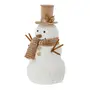 ADORNO BONECO NEVE 29 CM VILAREJO NOEL - BRANCO/NATURAL - Foto 2