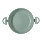 PANELA INDUÇÃO WOK COM TAMPA 28 CM CHEF - SÁLVIA/INCOLOR - Foto 5