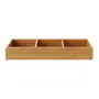 ORGANIZADOR 38 CM X 15 CM 3 DIVISÓRIAS BAMBOO - BAMBU - Foto 1