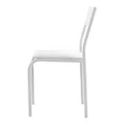 CADEIRA DE JANTAR EMPILHÁVEL TALK - BRANCO/BRANCO - Foto 3
