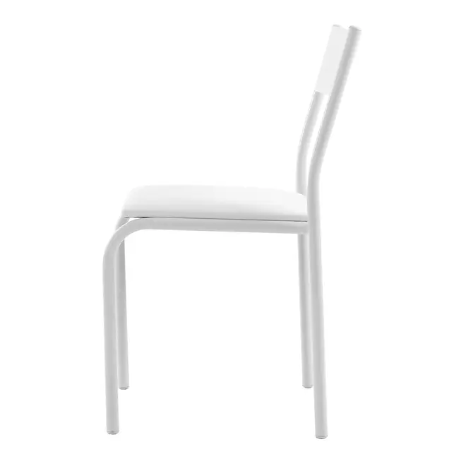 CADEIRA DE JANTAR EMPILHÁVEL TALK - BRANCO/BRANCO - Foto 3