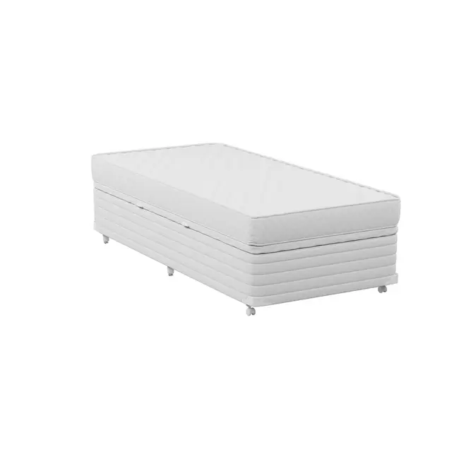 CAMA BOX DE SOLTEIRO 88 COM BAÚ MAX DOSS - BRANCO/BRANCO - Foto 5