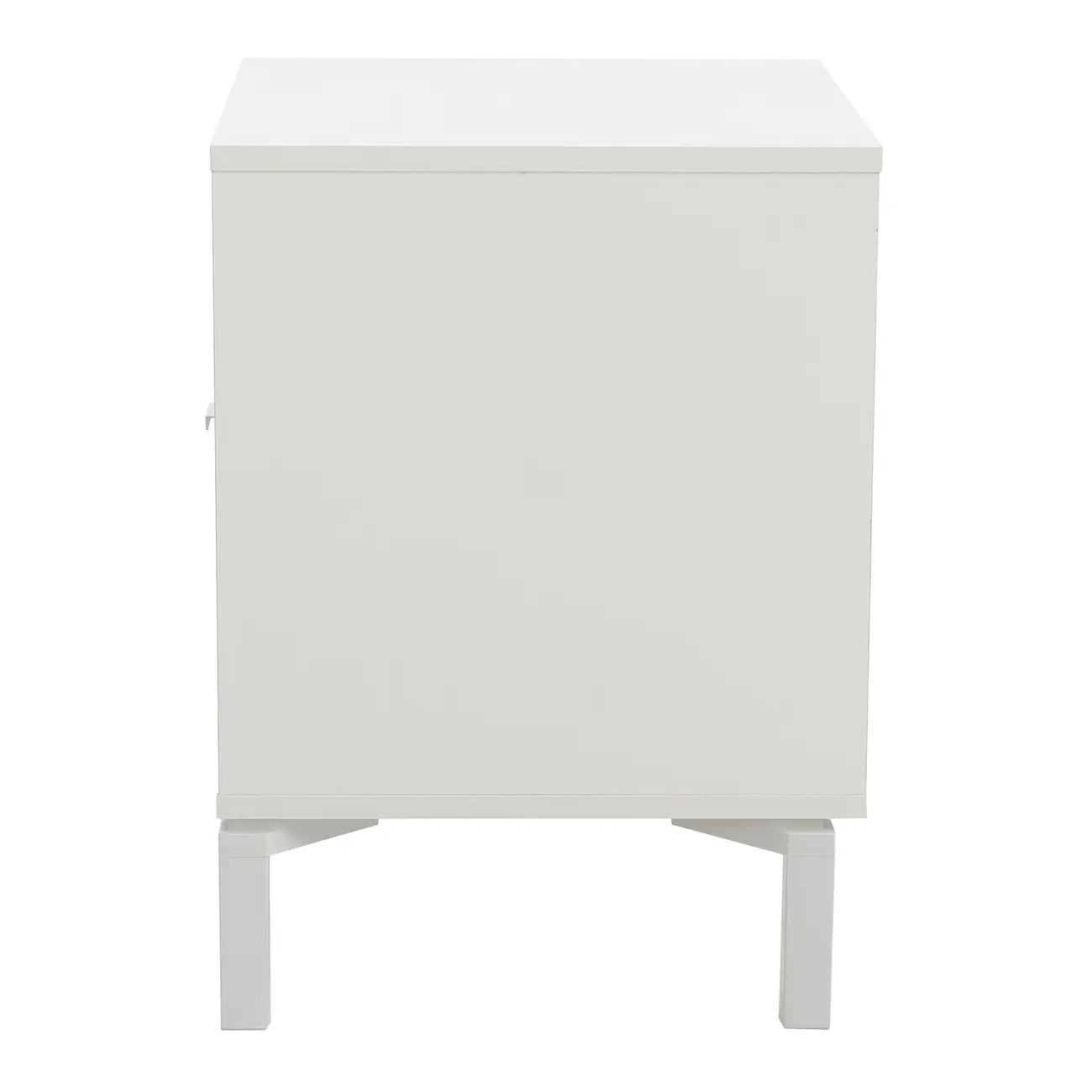 MESA DE CABECEIRA 1 GAVETA SLEEK - BRANCO/GRANILITE - Foto 4