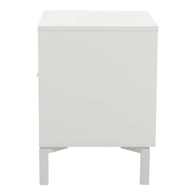 MESA DE CABECEIRA 1 GAVETA SLEEK - BRANCO/GRANILITE - Foto 4