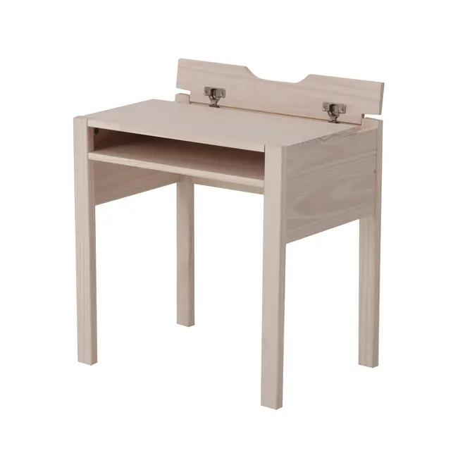 ESCRIVANINHA INFANTIL 58 CM X 40 CM WOOD FENCE - BRANCO LAVADO - Foto 4