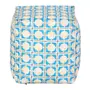 PUFF 45 CM X 45 CM SAUDADE TROPICAL AZULEJOS - AZUL HISTÓRICO/MULTICOR - Foto 2