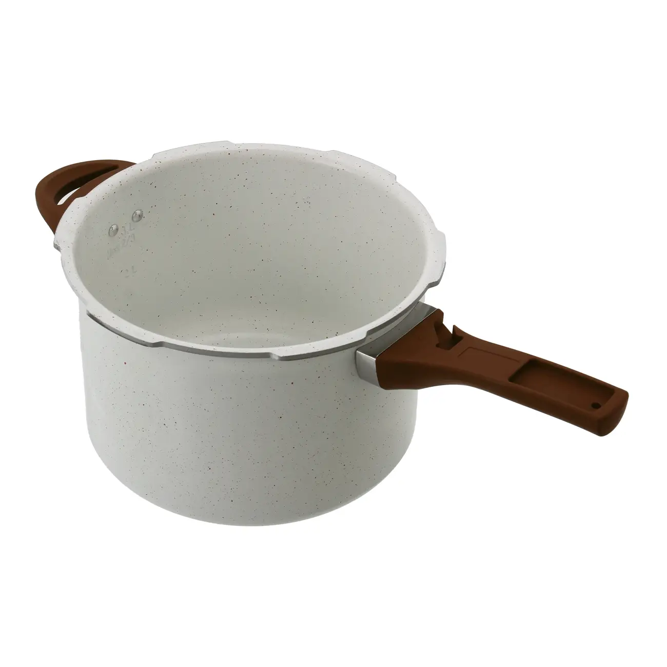 PANELA DE PRESSÃO INDUÇÃO 4,2 L CERAMIC LIFE SMART PLUS - CREAM/MARROM - Foto 7