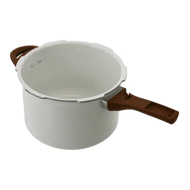 PANELA DE PRESSÃO INDUÇÃO 4,2 L CERAMIC LIFE SMART PLUS - CREAM/MARROM - Foto 7
