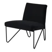 POLTRONA LEANING - PRETO/PRETO - Foto 1