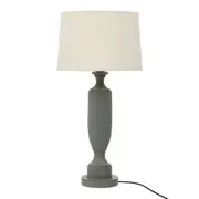 LUMINÁRIA MESA PILASTRE C/CUP K - CINZA/NATURAL - Foto 1
