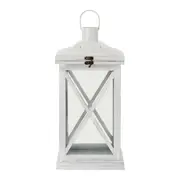 LANTERNA 40 CM LUEUR DE LUNE - BRANCO LAVADO - Foto 1