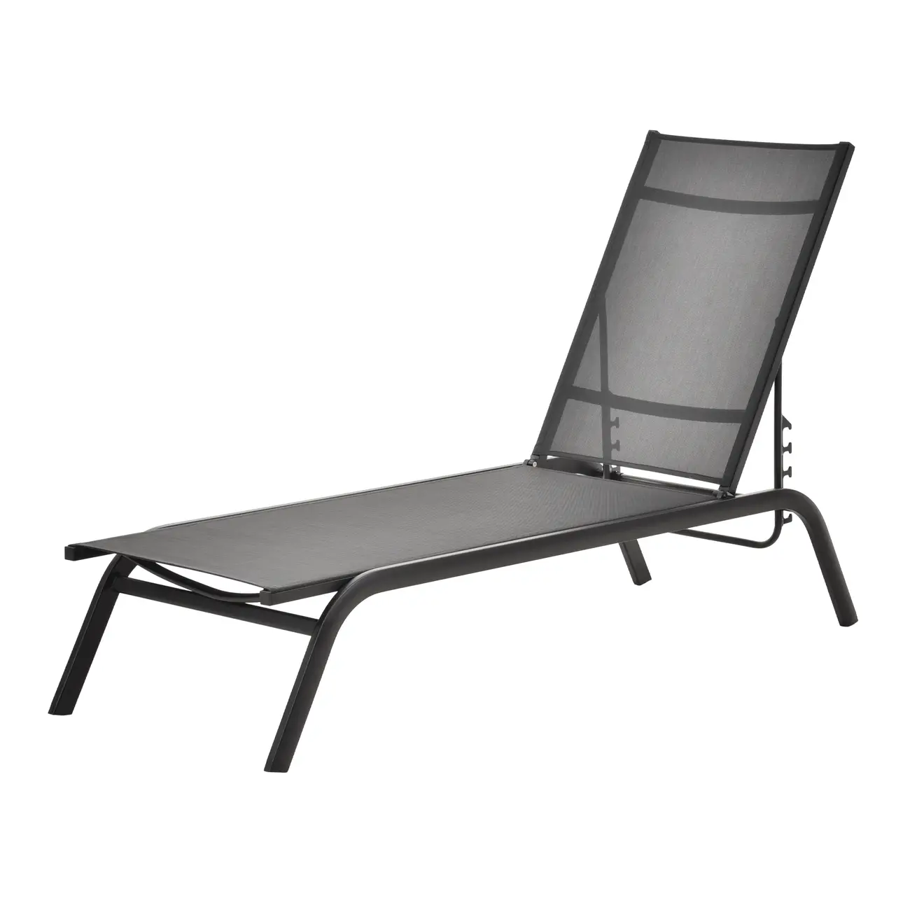 CHAISE LONGUE DUNAS - PRETO/PRETO - Foto 1