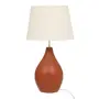 LUMINÁRIA DE MESA JOÃO C/CÚP P - TERRACOTA/NATURAL - Foto 1