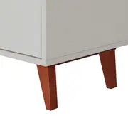 ARMÁRIO PARA ESCRITÓRIO ALTO 1 PORTA LIN - BRANCO/NOZES - Foto 8