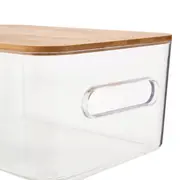 CAIXA 12 CM X 28 CM X 19 CM BAMBOO PRATIC - INCOLOR/BAMBU - Foto 4