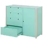 CÔMODA 4 GAVETAS/1 PORTA 1,07 M X 42 CM PIN PLAY - NATURAL WASHED/MENTA - Foto 4