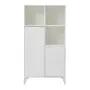 BRANCO/GRANILITE - ARMÁRIO PARA ESCRITÓRIO ALTO 2 PORTAS SLEEK