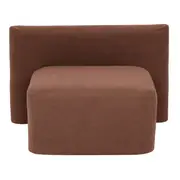 MÓDULO SOFÁ 1 LUGAR ASSENTO 75 CM SHIRO - RUBY MOCHA - Foto 6