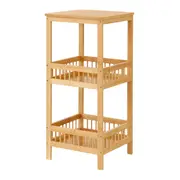 FRUTEIRA DE CHÃO 39 CM X 86 CM BAMBOO - BAMBU - Foto 2