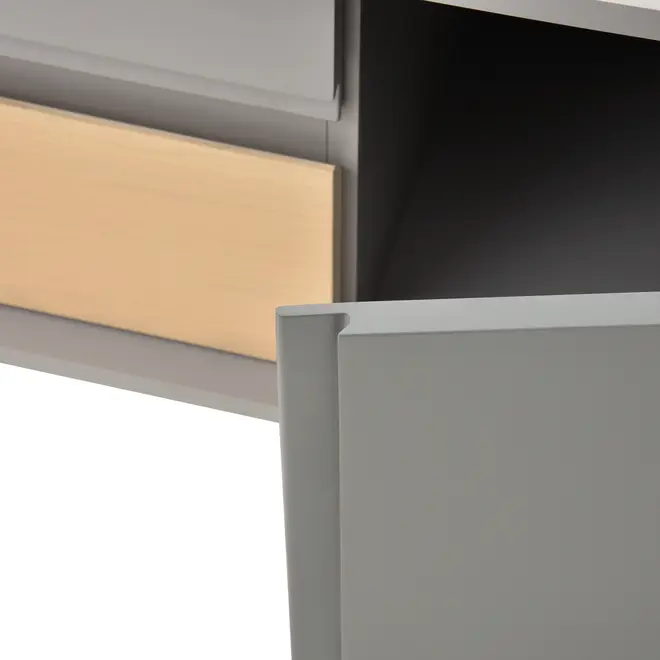 RACK 4 GAVETAS/1 PORTA 2,10 M X 46 CM LITHO - ESTANHO/KONKRET - Foto 12