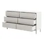 CÔMODA 6 GAVETAS 1,50 M X 42 CM SLEEK - BRANCO/GRANILITE - Foto 4