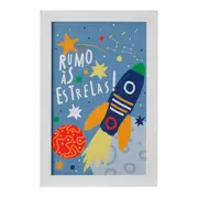 QUADRO I 20 CM X 30 CM VIA LÚDICA - BRANCO/CORES CALEIDOCOLOR - Foto 1