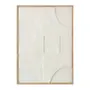 QUADRO II 50 CM X 70 CM TEXTURE DIMENSIONS - MADEIRA/BRANCO - Foto 1