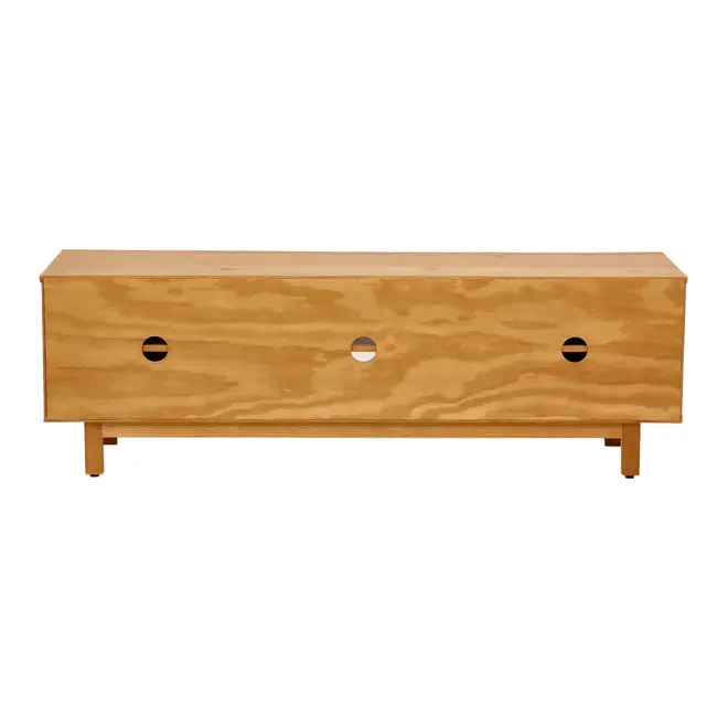 RACK 2 PORTAS DE CORRER COM PALHINHA 1,60 M X 40 CM PALHANDI - AMÊNDOA/NATURAL - Foto 9
