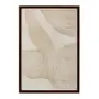 QUADRO II 50 CM X 35 CM ORGANIC LINES - CASTANHO/LATTE - Foto 1